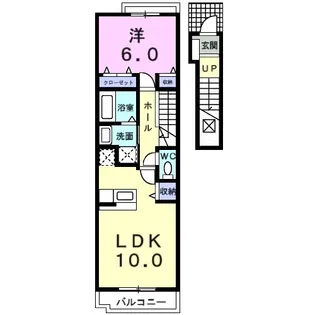 Mフラン【203号室】の間取り