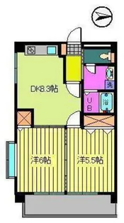アクアベール松末【301号室】の間取り