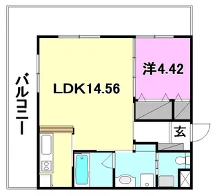 BOWマンション【205号室】の間取り