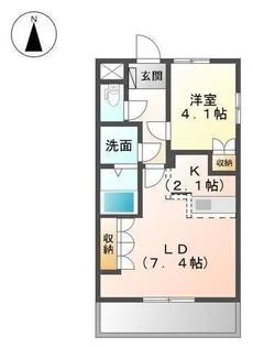 BAYSIDEエスポワール【101号室】の間取り