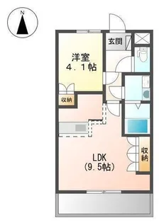 BAYSIDEエスポワール【103号室】の間取り