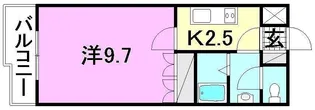 ロイヤルハイツ IYO【202号室】の間取り