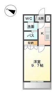 ロイヤルハイツ IYO【205号室】の間取り