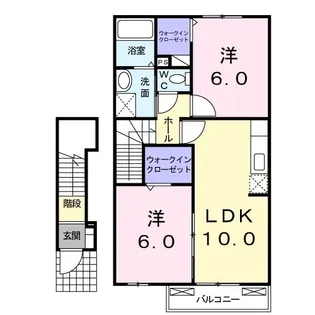 フィオリーレ【202号室】の間取り