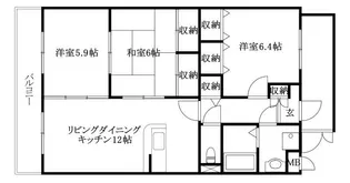 マンションT&S【302号室】の間取り