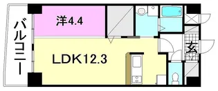 ロイヤル ステージ樽味【102号室】の間取り