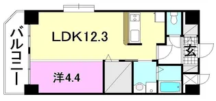 ロイヤル ステージ樽味【605号室】の間取り