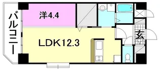 ロイヤル ステージ樽味【701号室】の間取り