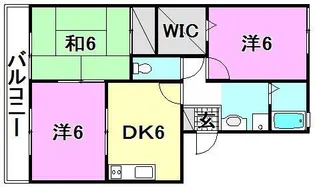 ハイカムール保免【302号室】の間取り