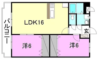 ユーミーアルシオン【103号室】の間取り