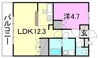 シェルハイツM【105号室】の間取り