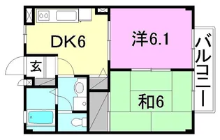 フォブールフライブルク【203号室】の間取り