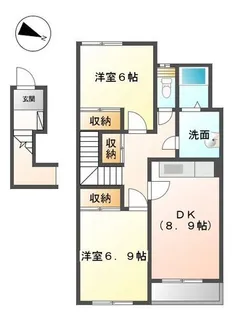 ファインディアハイツ【202号室】の間取り