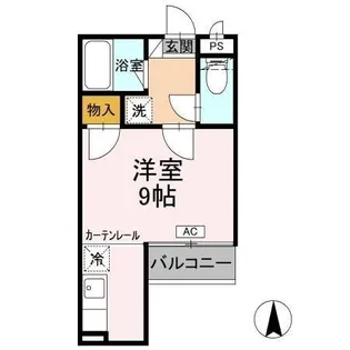 プチシャンブルM【501号室】の間取り