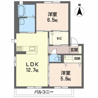 エタンリジェール【B201号室】の間取り