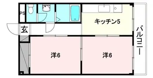 コーポ永田【302号室】の間取り