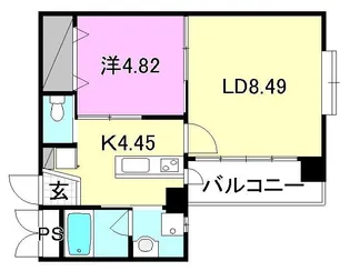 one【203号室】の間取り