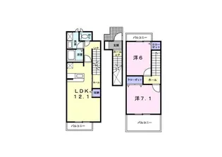 エレガンツァ・プリムラ2【203号室】の間取り