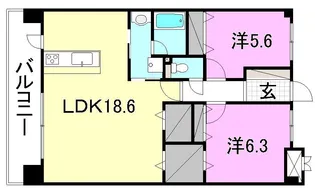 ヴィラN【103号室】の間取り