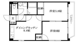 グレイスフル立花【201号室】の間取り