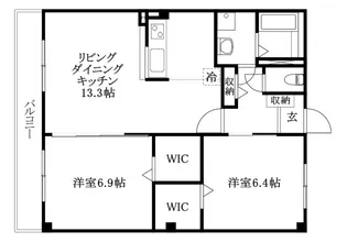フォブールラシュレ【103号室】の間取り