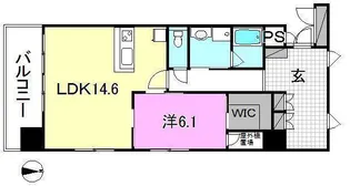 KASA AMU【406号室】の間取り