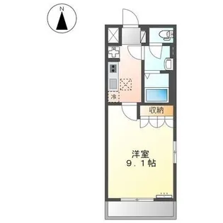 シェルル南方【101号室】の間取り
