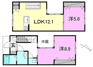エコパティオ正円寺【C号室】の間取り