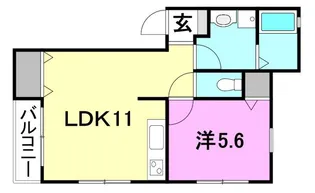 シエル クレール【201号室】の間取り