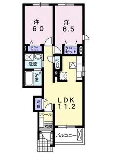 アウスピカーレ A・B【B105号室】の間取り