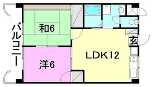 グレイス衣山東【502号室】の間取り