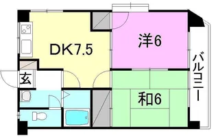 カーサみやび【402号室】の間取り