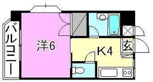 サンハイツ桑原【201号室】の間取り