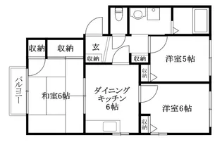 フレグランス枝松【A101号室】の間取り