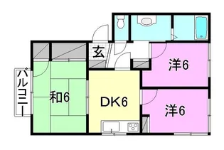 フレグランス枝松【A102号室】の間取り
