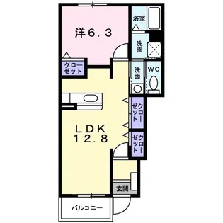 ラティオ FJ【103号室】の間取り