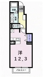 ジェルメ【102号室】の間取り