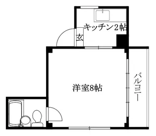 緑町ハイツ【403号室】の間取り