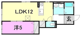 クレヴィア・ドゥ・八坂小町【102号室】の間取り
