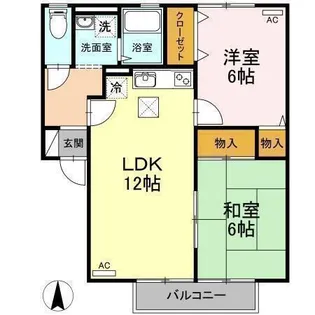 リヴェールSACHI【A102号室】の間取り