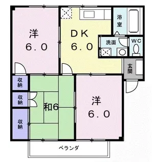 シーサイドコート【203号室】の間取り