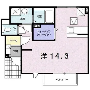 クレストール林 AB【A102号室】の間取り