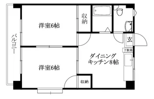 カミーリア愛光【401号室】の間取り