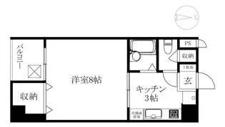 第二朝日【202号室】の間取り