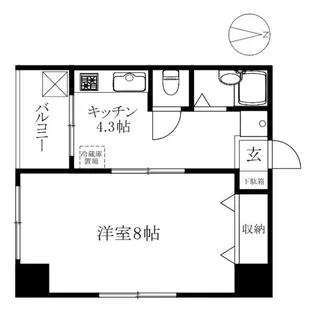 第二朝日【603号室】の間取り