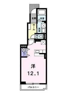 ジュネス つばき【102号室】の間取り