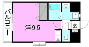 ベネスターレ松前【701号室】の間取り
