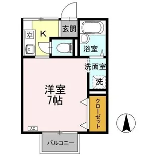 ルミエールシンコウ【203号室】の間取り