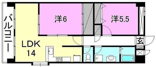 2LDKの間取り画像