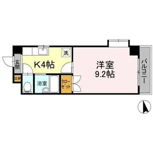 フィオーレ松山【503号室】の間取り